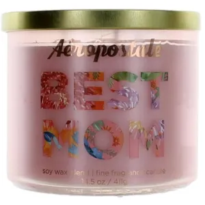 Aeropostale Candle Best Mom - Soy Wax Blend 3 Wick Fine Fragranced, 14.5 oz