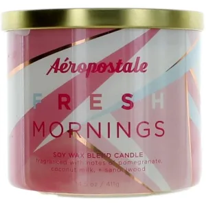 Aeropostale Candle Fresh Mornings - Soy Wax Blend 3 Wick Fine Fragranced, 14.5 oz