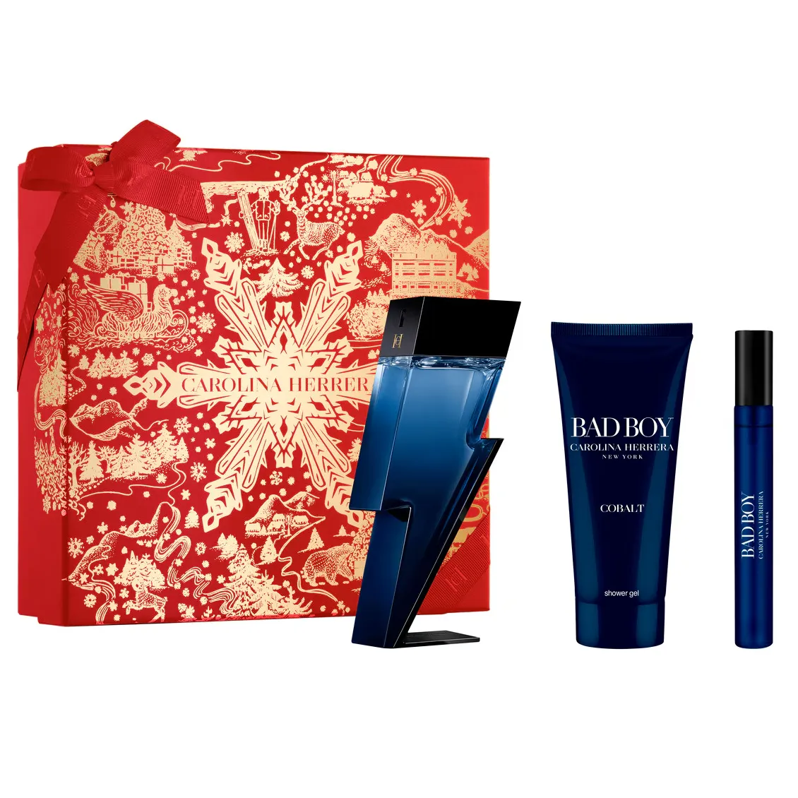 Bad Boy Cobalt by Carolina Herrera 100ml EDP 3 Piece Gift Set