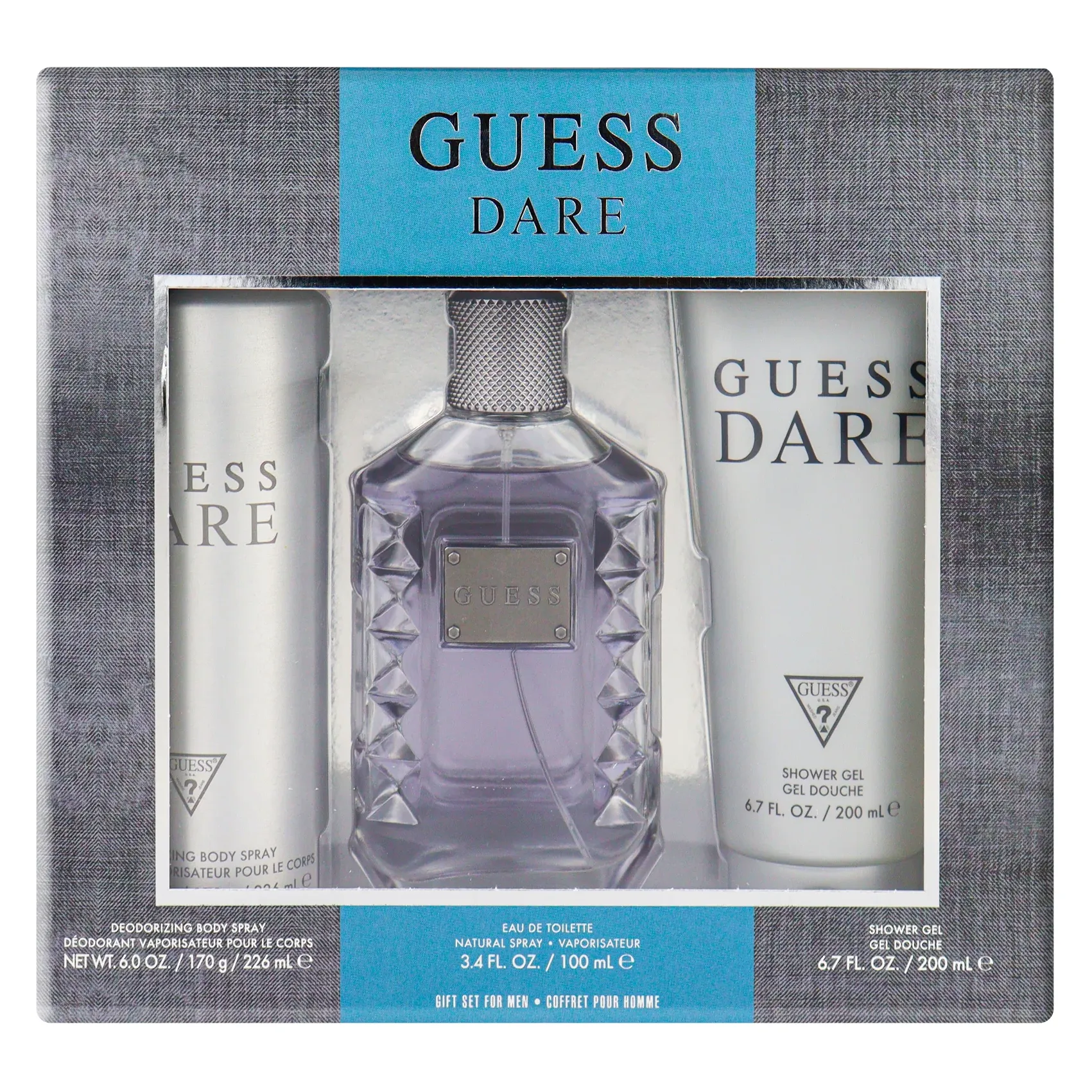 Dare by Guess 100ml EDT 3 Piece Gift Set for Men