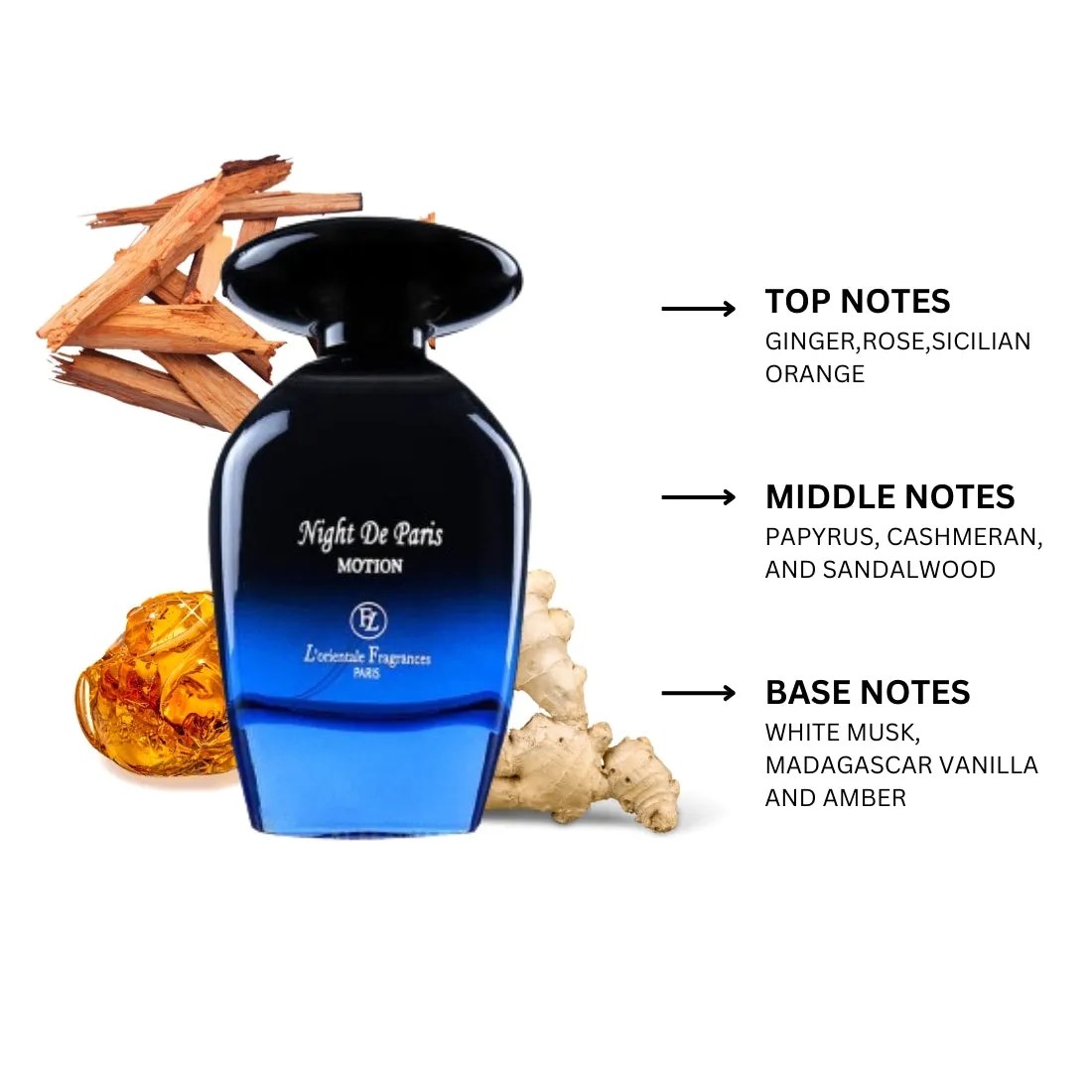 Night De Paris Motion By Lorientale Fragrances Eau de Parfum Spray 3.3 oz