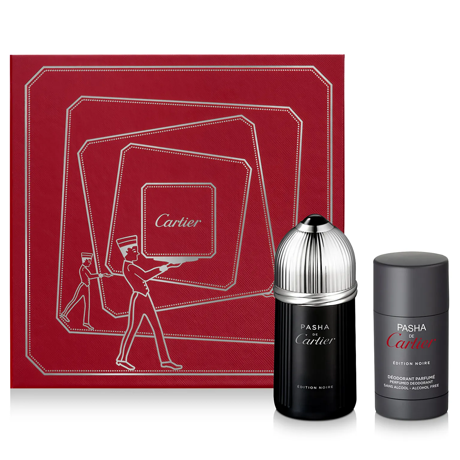 Pasha Edition Noire by Cartier 100ml EDT 2 Piece Gift Set